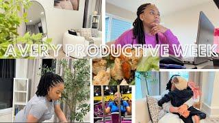 UNE SEMAINE TRES PRODUCTIVE|| ORGANISATION, SPORT, TRAVAIL ET MOTIVATION MENAGE #viedemaman #vlog