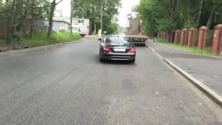 MB CLS 500 звук выхлопа со старта