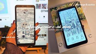 a color e-ink phone | bigme hibreak color aesthetic review