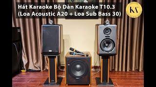 Hát Karaoke Bộ Dàn Karaoke T10.3 (Loa A20 + Loa Sub Bass 30)