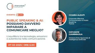 Public Speaking & AI: possiamo davvero imparare a comunicare meglio?