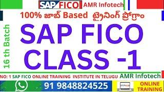 SAP FICO CLASS 1 in Telugu  - SAP FICO Course in Telugu - SAP Tutorial For Beginners in Telugu