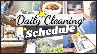 DAILY CLEANING SCHEDULE/TOP 10 EVERYDAY CLEANING ROUTINE TASKS/CLEAN WITH ME MOTIVATION