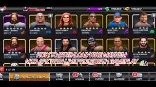 How to download WWE Mayhem mod apk with Live proof with Gameplay(2020)