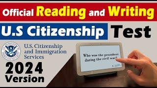 [2024 Version] Practice the English Reading and Writing ️ Test for the U.S Citizenship interview