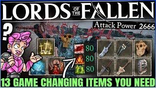 Lords of the Fallen - 13 Best MOST POWERFUL Weapons, Armor & Spells You Can't Miss - OP Build Guide!