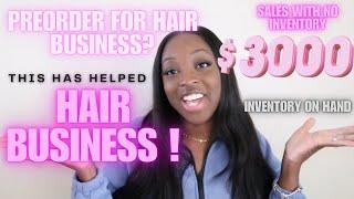 I use The Pre-order method for my hair business and this…