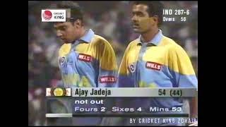 Ajay Jadeja Electrifying knock 54(44) with 4 huge sixes vs South Africa @ Wankhede Mumbai 1996