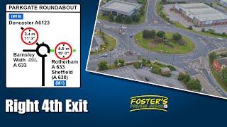 How To Do Parkgate Roundabout | Right 4th Exit | From Barbot Hall Ind. Est. To Sheffield/Rotherham