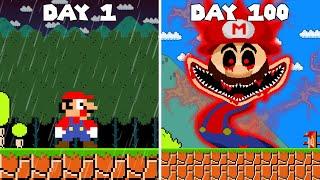 Mario Survived 100 Days as a INCREDIBOX SPRUNKI in HARDCORE Super Mario Bros.