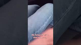 My Actual Manual Driving Lesson #shorts #youtubeshorts