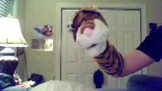 Gregory the Retarded Tiger Puppet