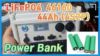 46160 LiFePO4  12V 44Ah battery power bank diy / 리튬인산철 46160  44Ah 파워뱅크 만들기