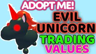 EVIL UNICORN TRADING VALUES IN ADOPT ME! 2023