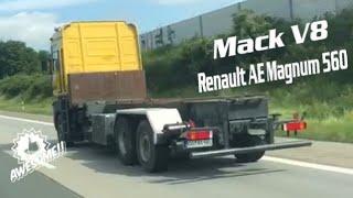 Renault Magnum 560 V8 Mack E9 Autobahn ... jetzt kommt endlich der Umbau auf die Wechselbrücke