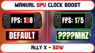 ROG Ally X GPU Clock Tuning: Get the Best Performance with This Tweak!