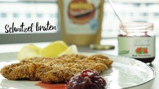 Schnitzel braten: So klappt die fluffige Panade!