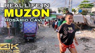 Witness the Real Life Inside Brgy. MUZON in Rosario Cavite Philippines [4K] 