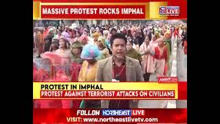 Manipur: 5 Imphal-Based Civil Bodies Hold Mega Protest Rally Demanding Repeal of AFSPA