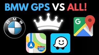 GPS BATTLE! BMW MAPS vs WAZE vs GOOGLE MAPS vs APPLE MAPS