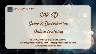 SAP SD Online Training: Learn SAP SD from the Experts at Proexcellency