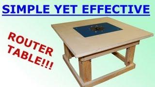 Woodworking - Simple Mobile Router Table