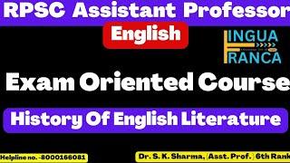 RPSC assistant professor exam 2023#History of English Literature#British Literature#English#NET