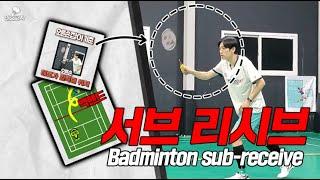 How to take badminton serve - beginner serve receive lesson (introductory course 9)