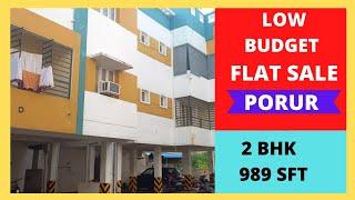 low budget flat sale porur/2 bhk flat sale /flat sale chennai/10 lakhs less market price/db housings