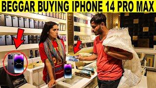 Beggar Buying IPHONE 14 Pro Max Prank - Rich Beggar @SmartiesPrankTV