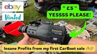 Insane profits from my first ever Car boot sale - UK EBay & Vinted Reseller