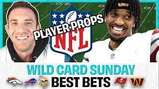 My Top 5 NFL Player Props Picks & Best Bets | Wildcard Weekend |  Sunday + Monday | Land Your Bets