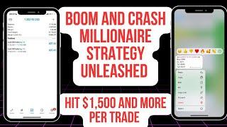 BOOM AND CRASH MILLIONAIRE STRATEGY UNLEASHED  // DON'T SKIP  //