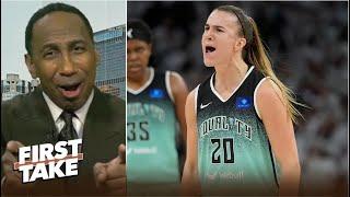 FIRST TAKE | Stephen A. reacts Sabrina Ionescu hits wild game-winner for Liberty in WNBA Finals G3