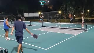 5.0 COLLEGE KID HITS TOO HARD FOR THEM! 4.5 Pickleball at CCU in SC