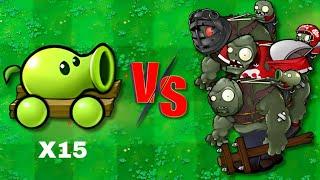 15 All Plants Hybird Vs Giga + Football + Nut Gargantuar, Who will win? PvZ Hybrid PK Challenge