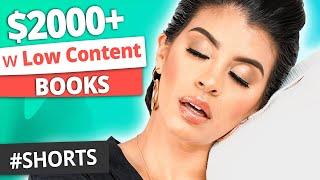 $2000+ w/ low content books (lazy way) #shorts