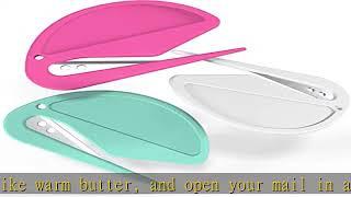 Uncommon Desks Letter Openers - Trendy Colors 3 Pieces - Sharp and Efficient - Open Envelopes with