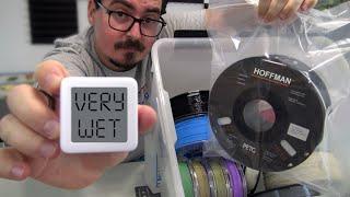 How wet is new 3d printer filament? Measuring dry box moisture