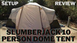 Slumberjack Riverbend Review 10-Person, 3-Room, Hybrid Dome Tent from Walmart