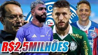 BOAS NOTÍCIAS PARA O BAHIA;GABIGOL;ZE RAFAEL, ÁRIAS, PALMEIRAS SEM ZAGA TITULAR E MAIS