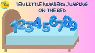 TEN LITTLE NUMBERS JUMPING ON THE BED | NURSERY RHYME FOR KIDS | SooLoo Kids