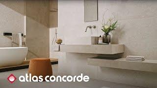 Sophisticated Residential Bathroom | Boost Stone | Atlas Concorde