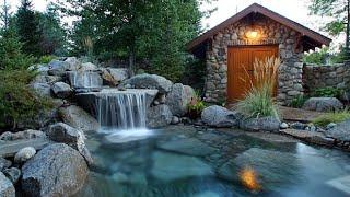 Backyard Water Fall Garden Design Ideas for Modern Home.