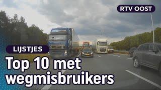 Top 10: wegmisbruikers in Overijssel! (unieke dashcam-video's!) | RTV Oost