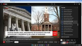 Harvard Asian Personal Rating Score (Supreme Court Affirmative Action)