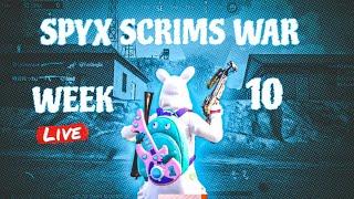 SPYREX SCRIMS ROOM LIVE | WEEK 10 DAY 1 | #BGMI #PUBG #BGMI TOURNAMENT