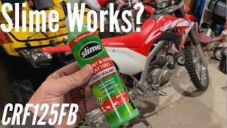 CRF1250FB - Will SLIME fix flat tires? (Vid #17)