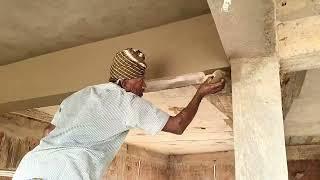 Beam! Plastering Construction_Ceiling Beam Perfectly Plastering on Fast and easy|Plastering work