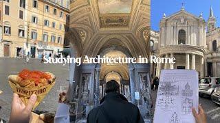 A day of life studying abroad in ROME: architecture tours, Italian class, and fooood